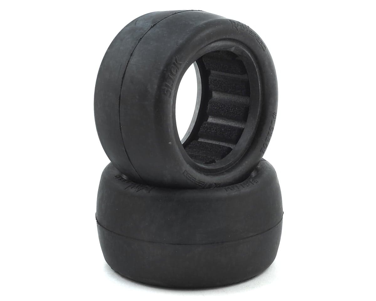 Raw Speed RC Slick 2.2" 1/10 Rear Buggy Tires (2) (Soft - Long Wear) w/Foam Inserts