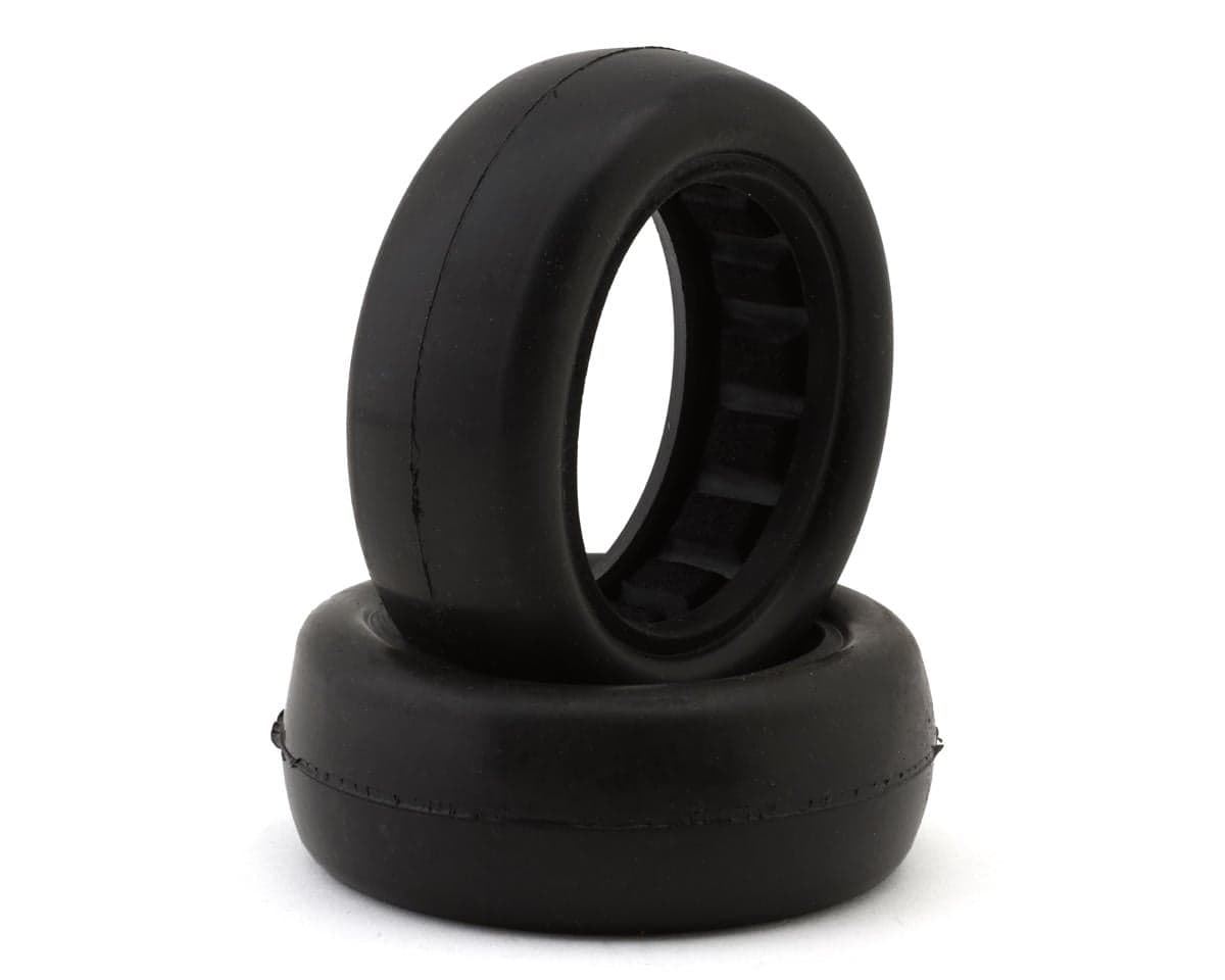 Raw Speed RC Slick 2.2" 1/10 2WD Front Buggy Tires (2) (Blue Dot) w/Foam Inserts
