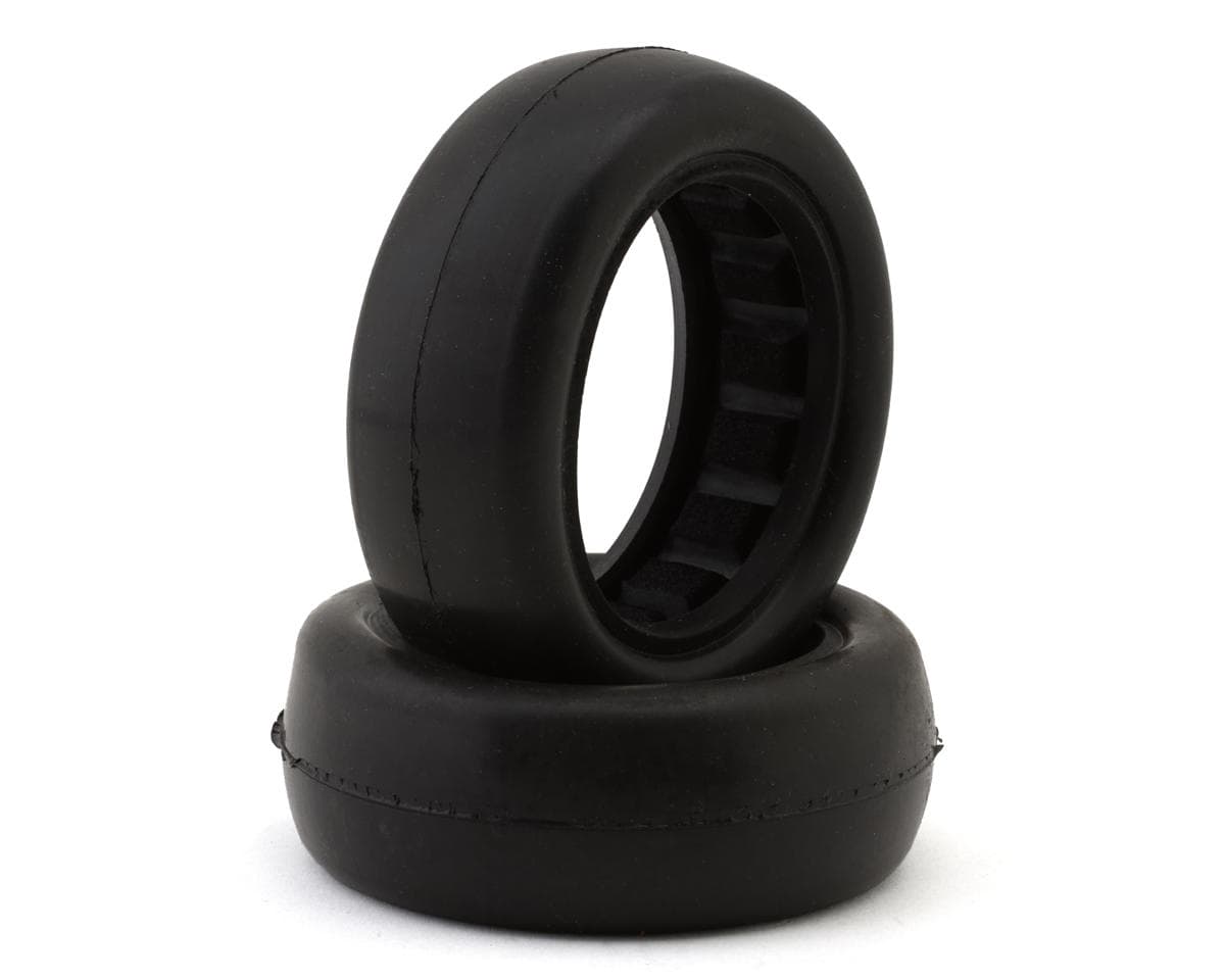 Raw Speed RC Slick 2.2" 1/10 2WD Front Buggy Tires (2) (Blue Double Dot) w/Foam Inserts