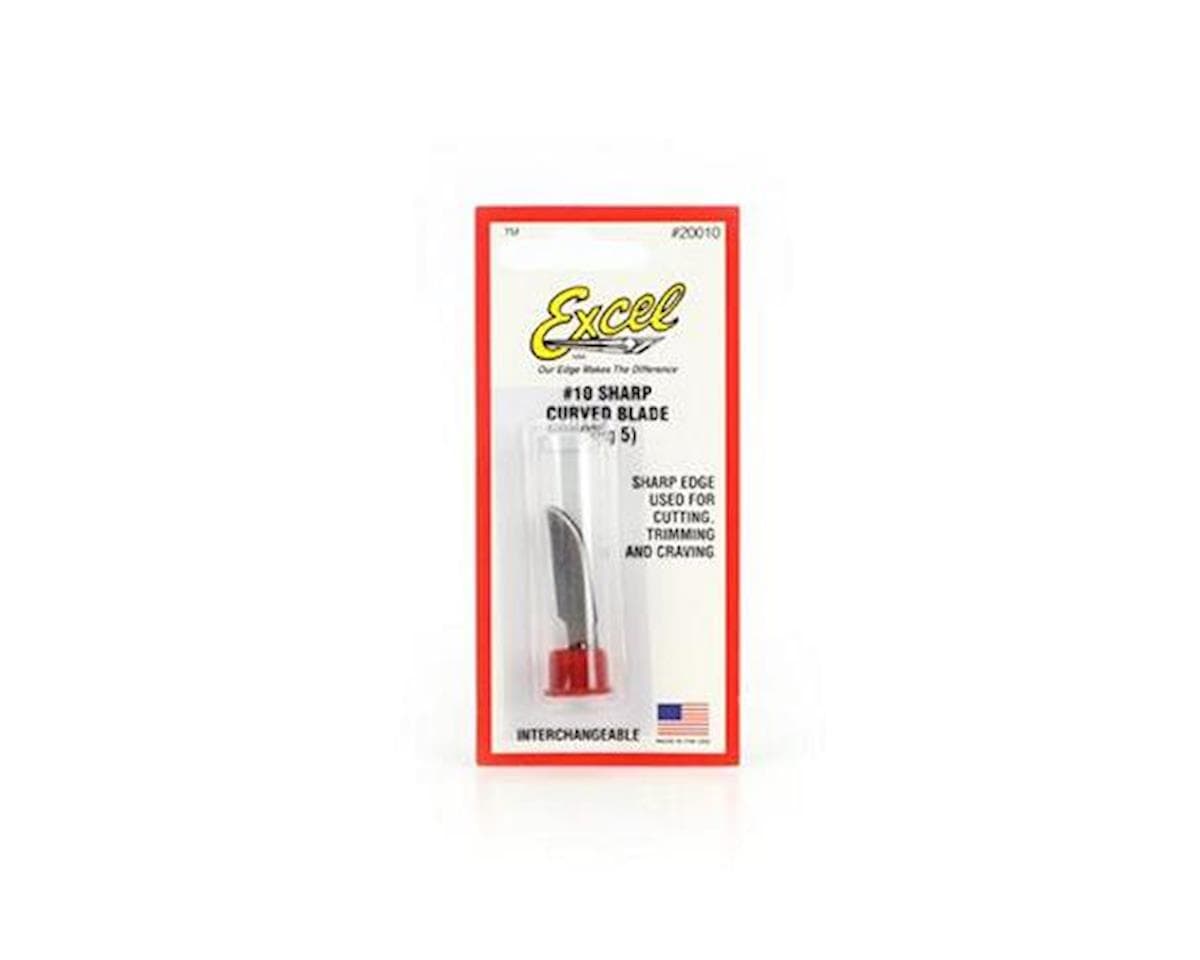 Excel #10 Sharp Curved Edge Replacement Blades (5)