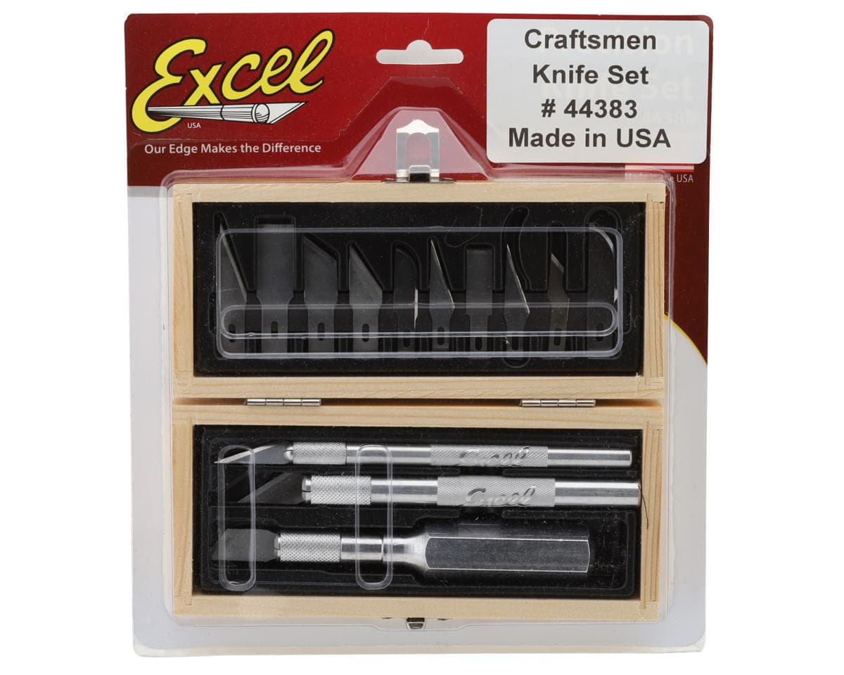 Excel Craftsmen Hobby Knife Set (13) w/K1, K2 & K6 Handles