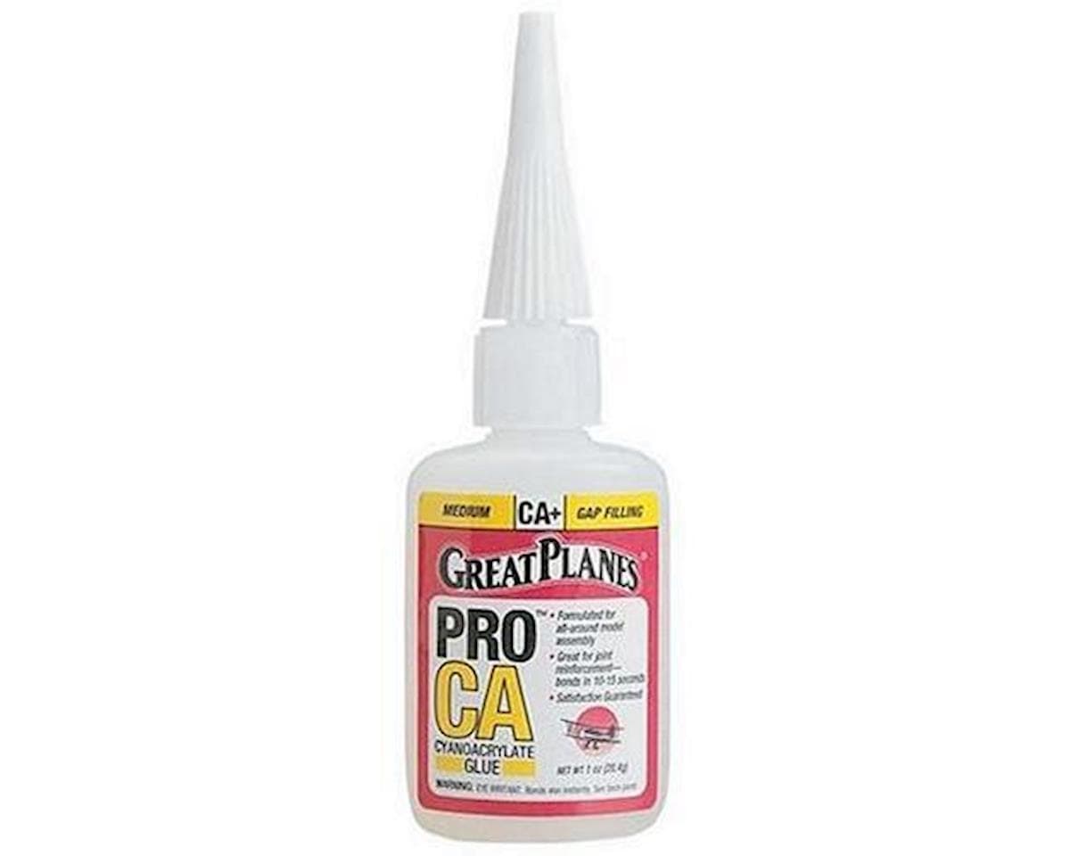 Great Planes Pro Instant CA+ Glue (Medium) (1oz)