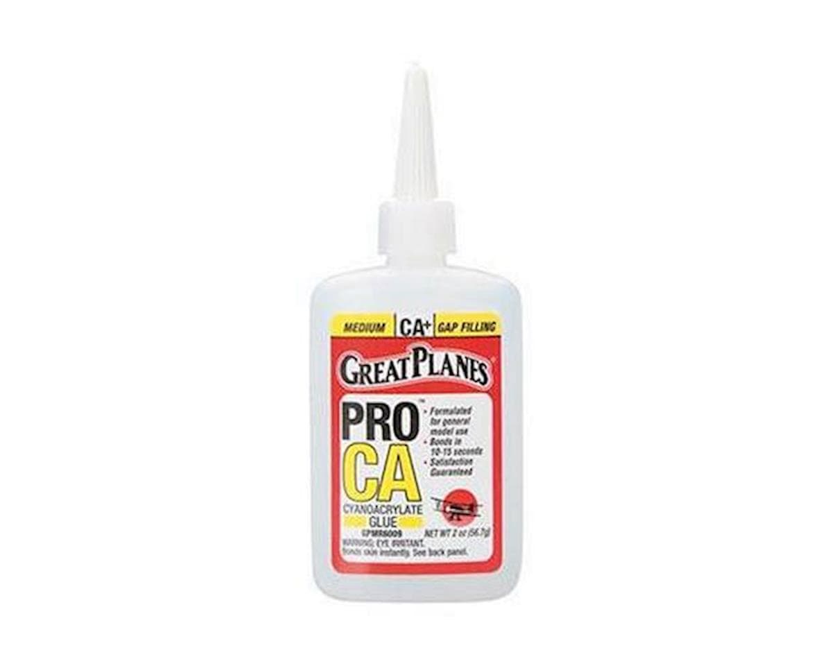Great Planes Pro Instant CA+ Glue (Medium) (2oz)