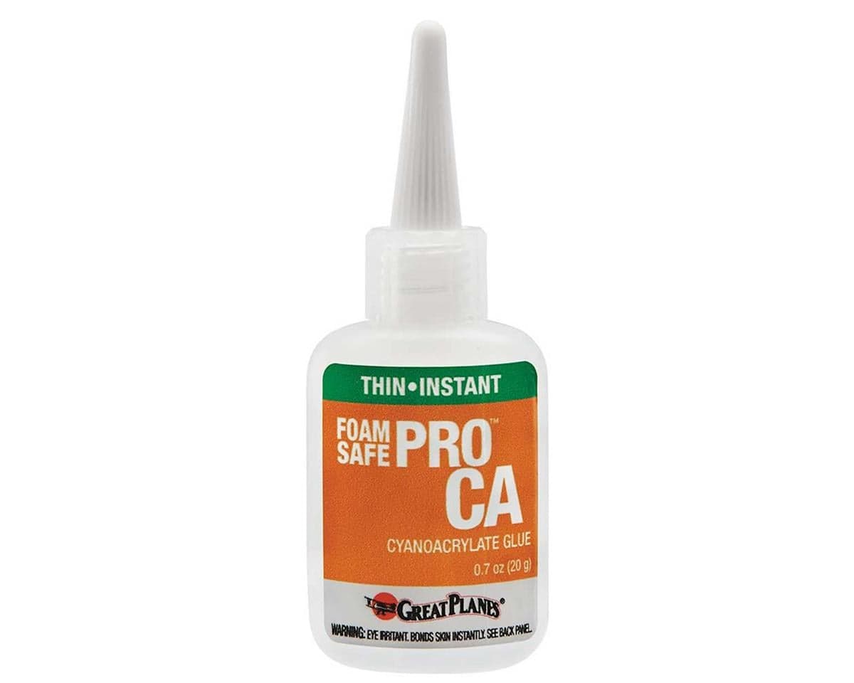 Great Planes Pro Foam Safe CA Glue (Thin) (.7oz)