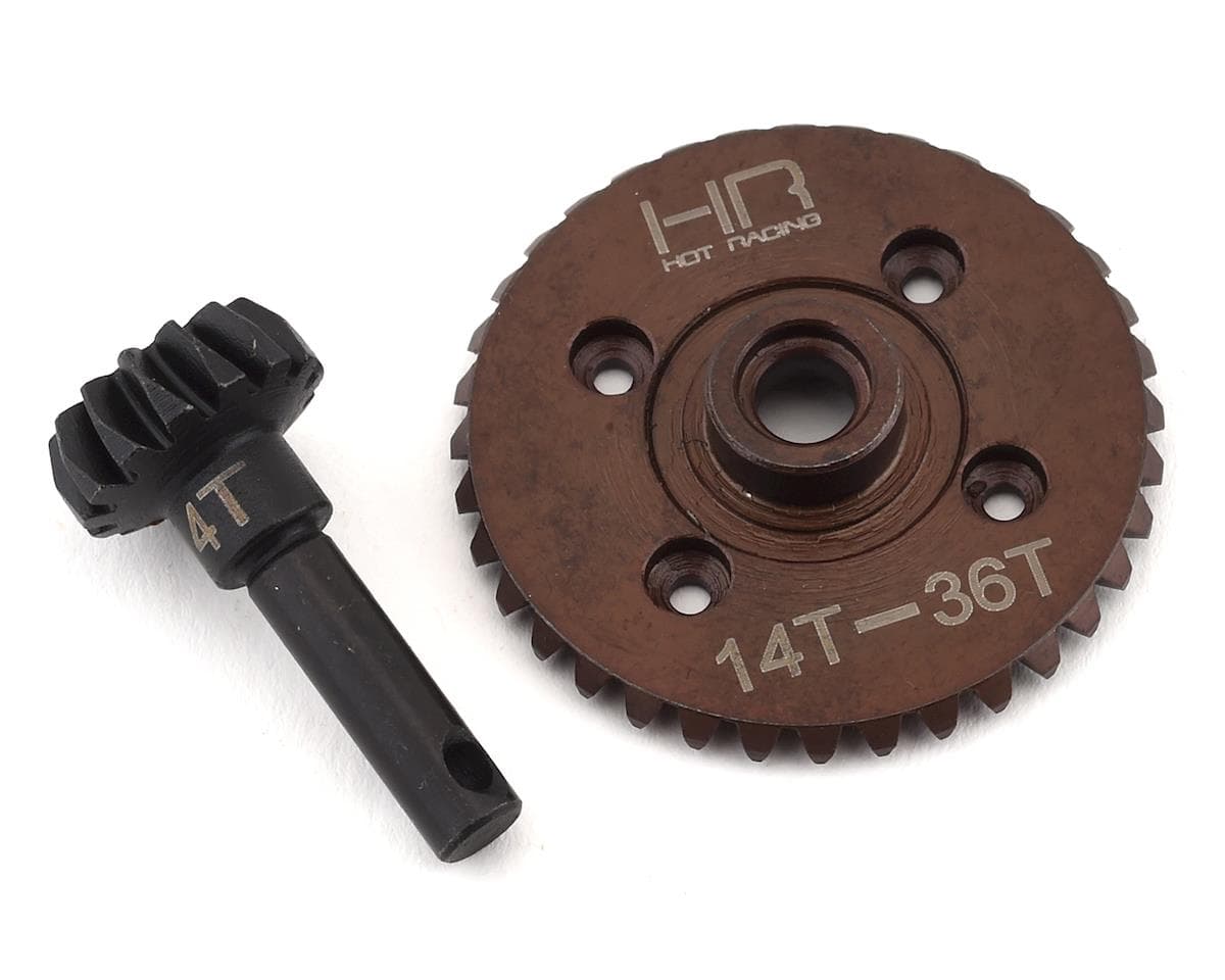 Hot Racing HD Spiral Cut Bevel Gear Set (36T/14T) (AX10)