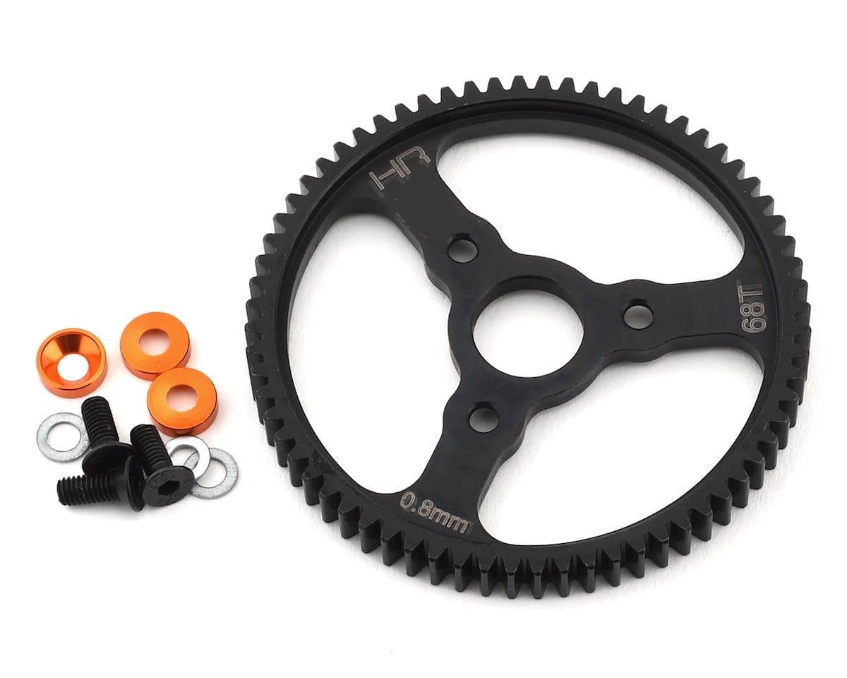 Hot Racing 32P Hardened Steel Spur Gear for Traxxas Summit/E-Revo (Black) (68T)