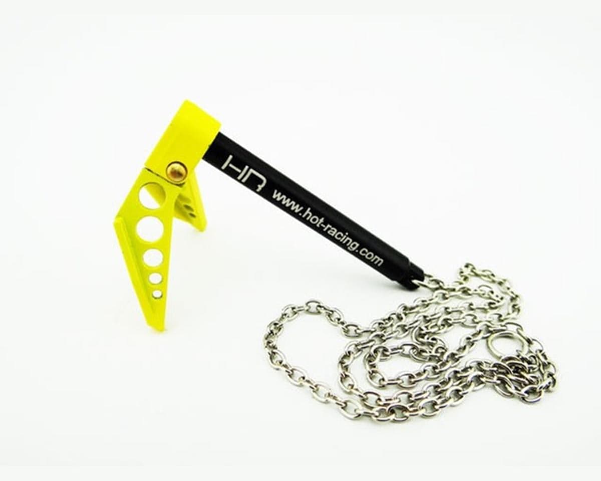 Hot Racing 1/10 Portable Fold Up Winch Anchor (Yellow/Black)
