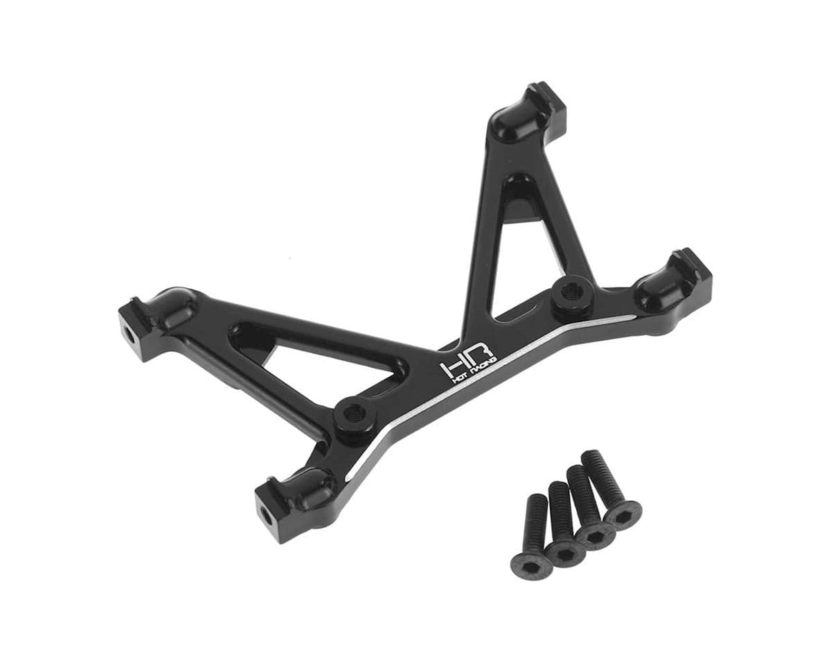 Hot Racing Axial SCX10 II Aluminum Rear Lower Shock Mount Brace (Black)