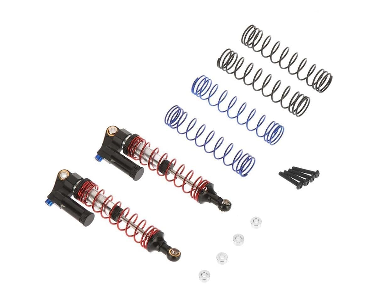 Hot Racing Axial SCX10 II 61-90mm Piggyback Adjustable Rebound Shock (Black)