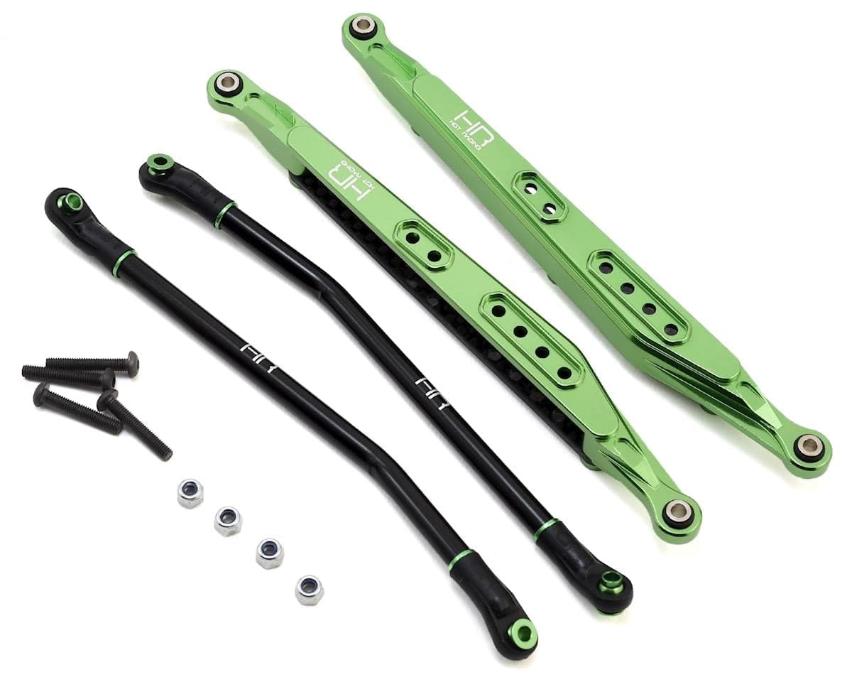 Hot Racing Axial Yeti Aluminum Rear Link Set (Green)