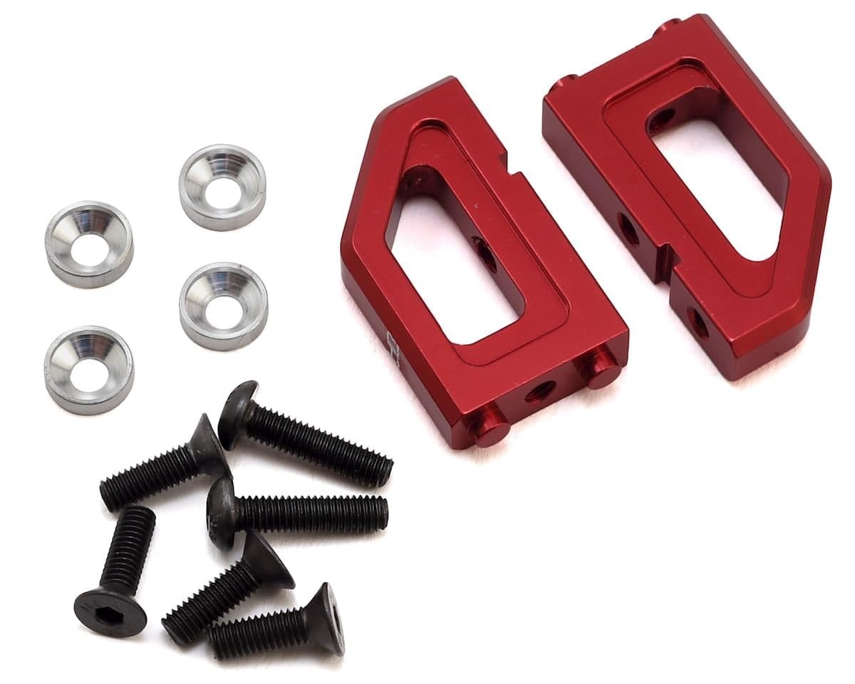 Hot Racing Arrma Nero Aluminum Steering Servo Mounts (Red)