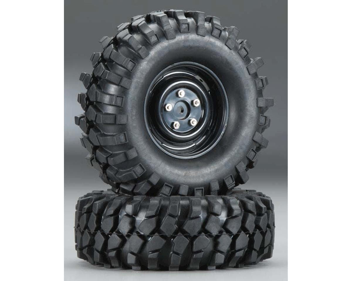 Team Integy All-Terrain Pre-Mounted 1.9" Tires w/Rover Beadlock Wheels (2)