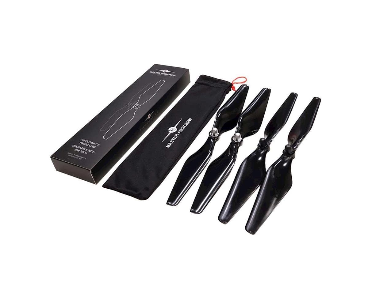 Master Airscrew MR-SL-10 x 4.5 Prop Set 3DR Solo, Black (4)