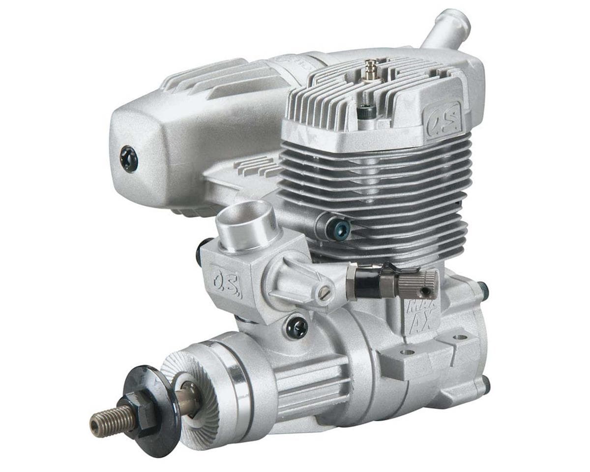 O.S. .55AX ABL Glow Airplane Engine w/E3071 Muffler & 40K Carburetor