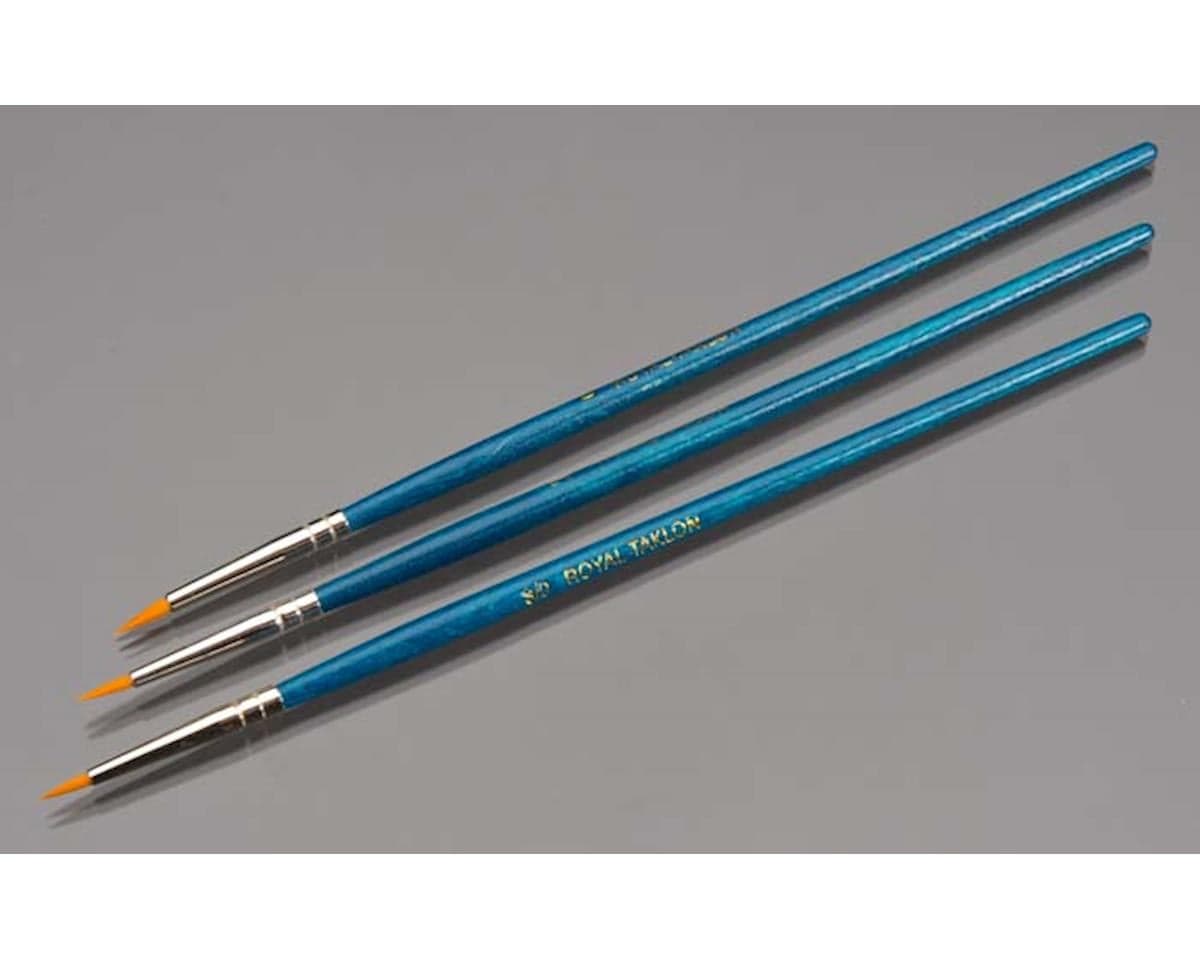Royal Brush Manufacturing Value Brush Set Gold Taklon - 3pc Detail