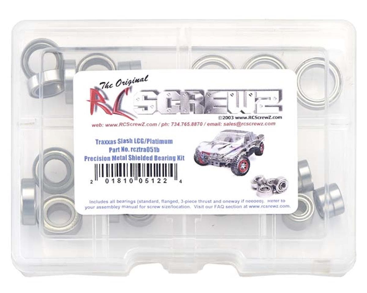 RC Screwz Precision Shielded Bearing Kit for Traxxas® Slash® 4x4 (LCG/Platinum)