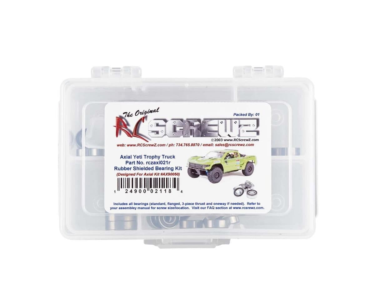RC Screwz Axial Yeti SCORE Trophy Truck Rubber Shielded Bearing Kit