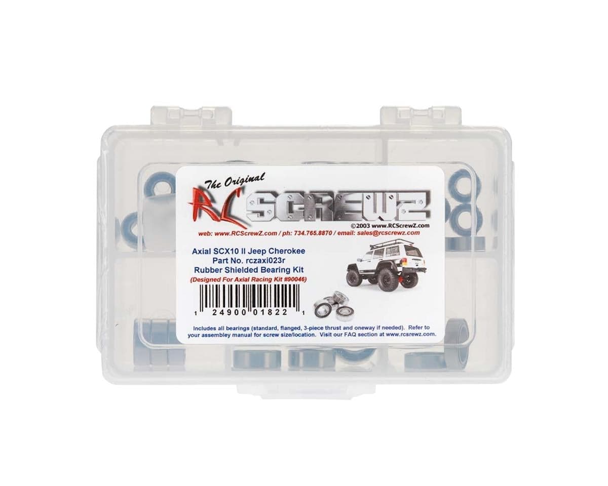 RC Screwz Rubber Shielded Bearing Kit SCX10 II (AXI90046)
