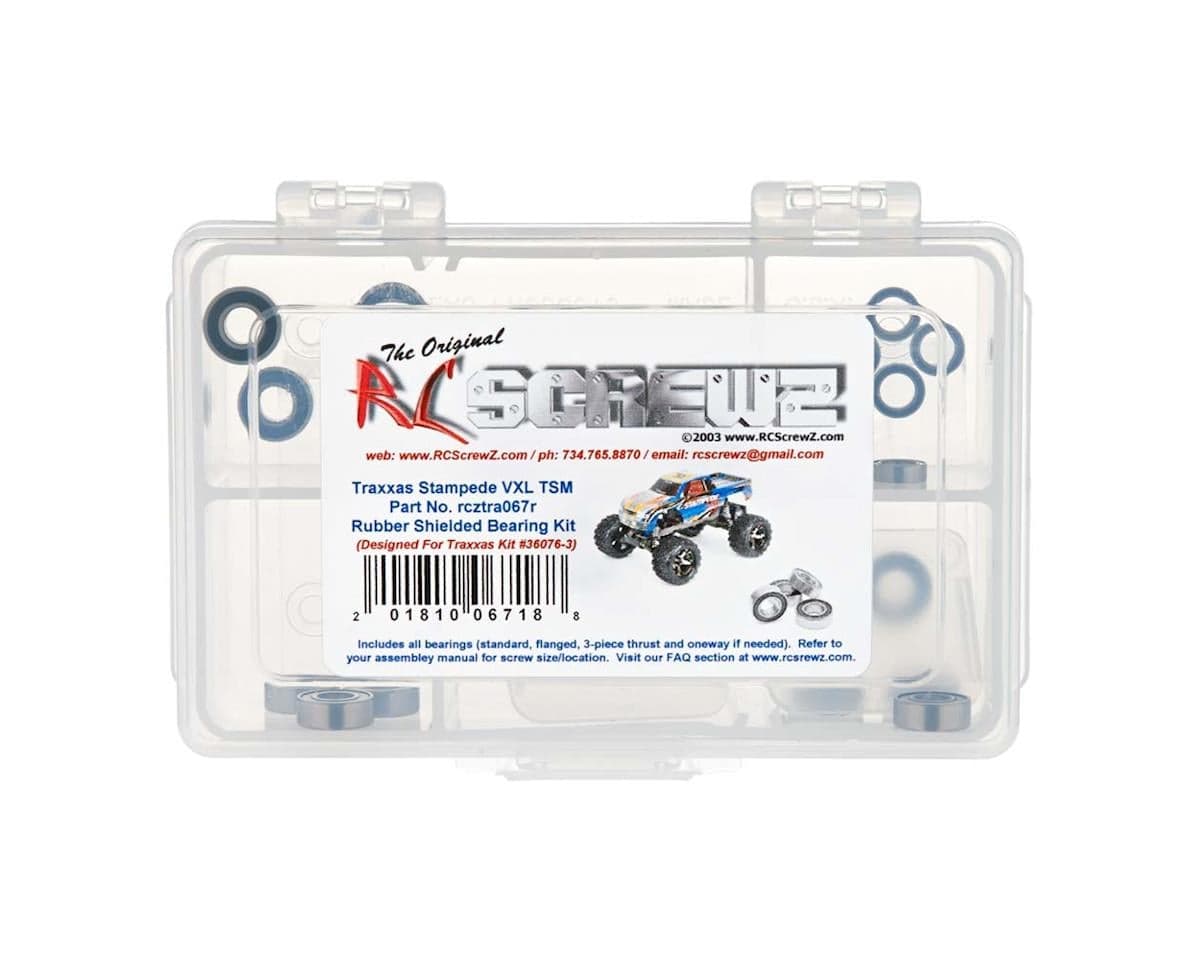 RC Screwz Rubber Shielded Bearing Kit For Traxxas® Stampede® VXL TSM®
