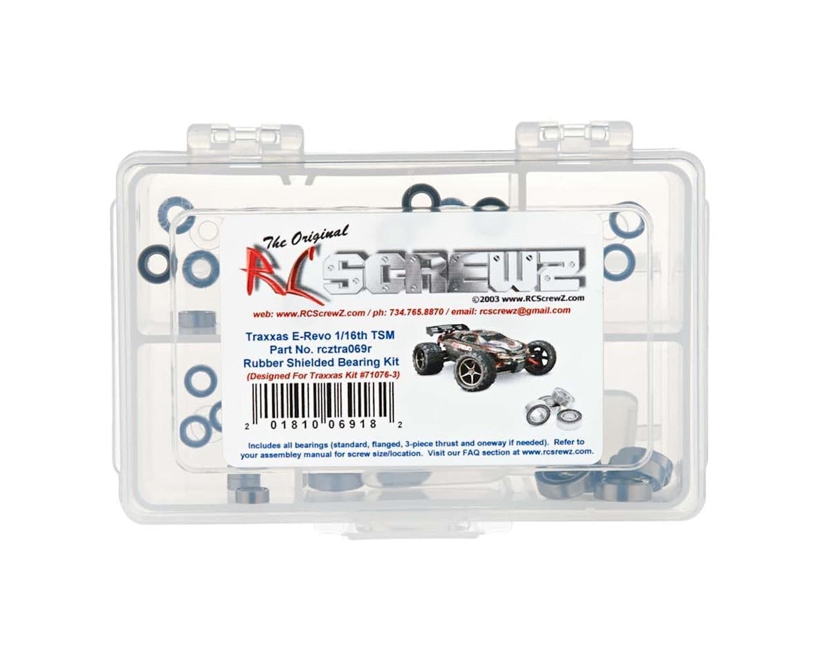 RC Screwz Rubber Shielded Bearing Kit for Traxxas® 1/16 E-Revo® TSM®