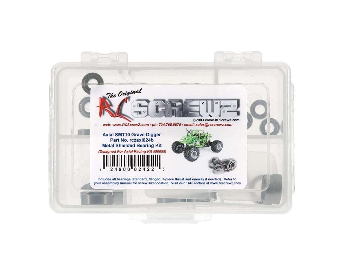 RC Screwz Axial SMT10 Grave Digger Metal Shielded Bearing Kit