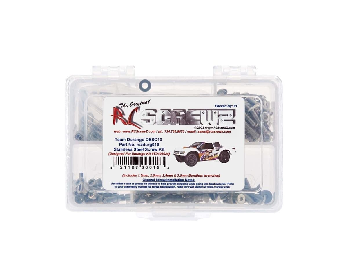 RC Screwz Team Durango DESC10 Stainless Steel Screw Kit