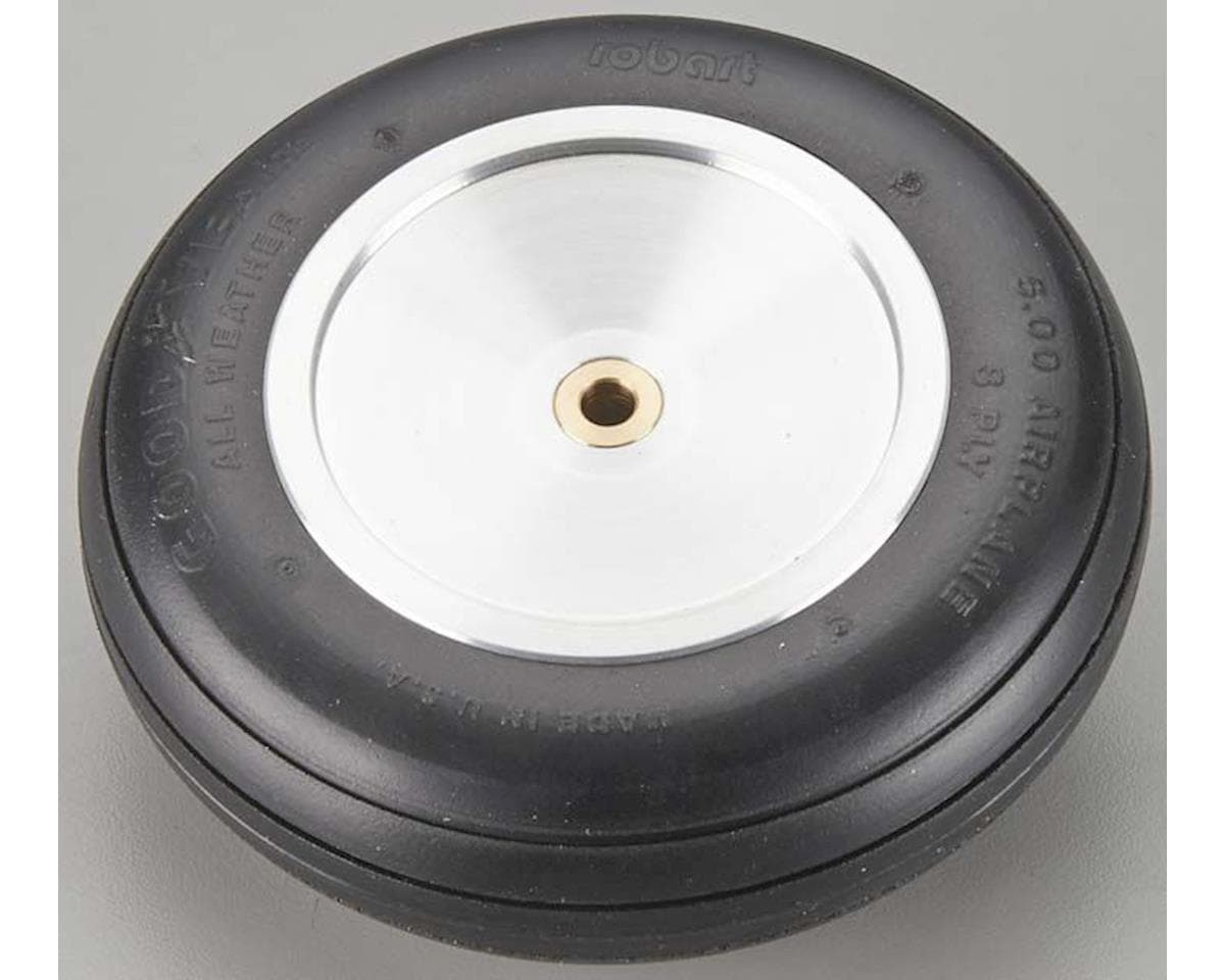 Robart 5" Aluminum Solid Wheel w/Tire