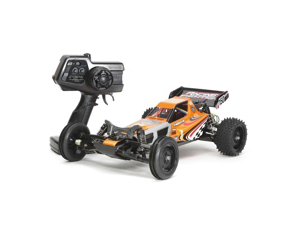 Tamiya XB Racing Fighter DT03 2WD RTR Off Road Buggy (Orange/Silver) w/2.4GHZ Transmitter