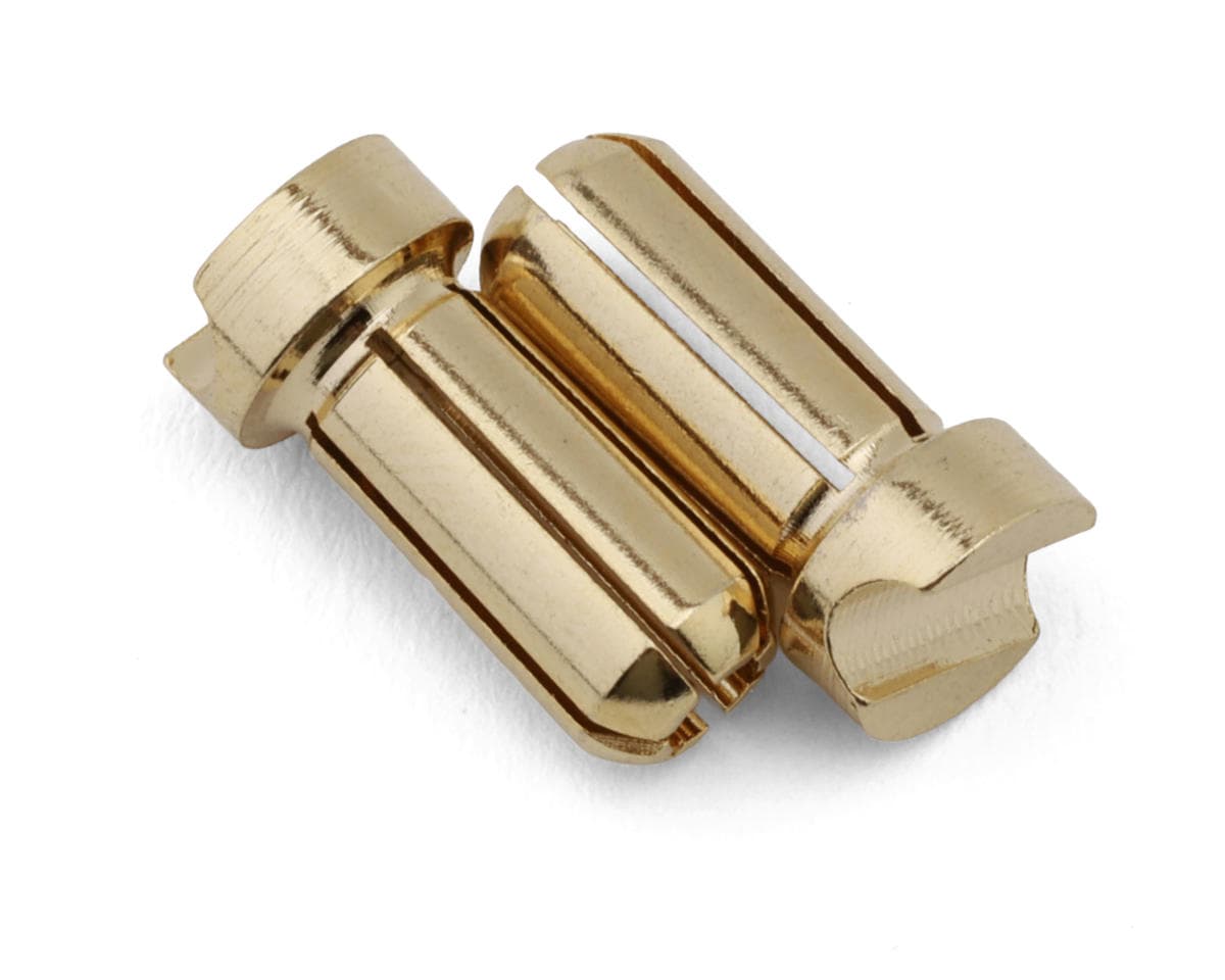 TQ Wire 5mm Gold Plated Bullet Connectors (2) (13mm)
