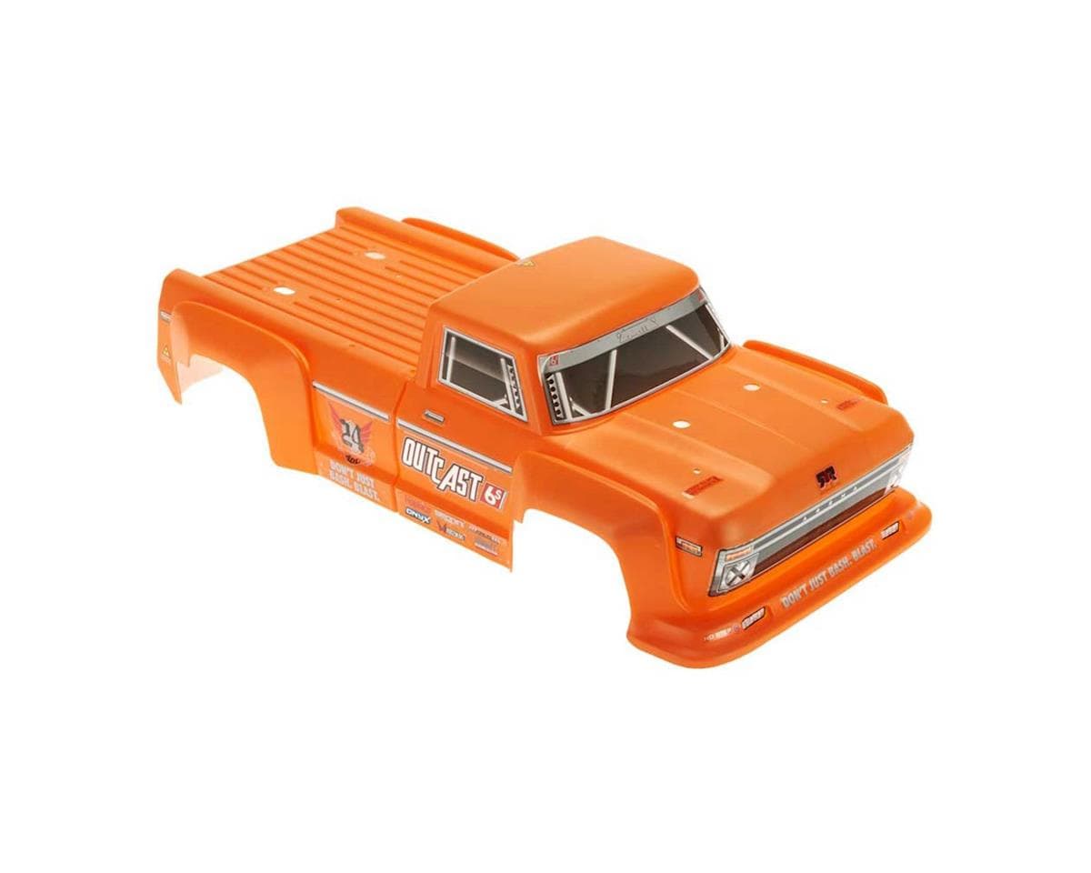 Arrma 1/8 Painted Body, Orange: Outcast 6S