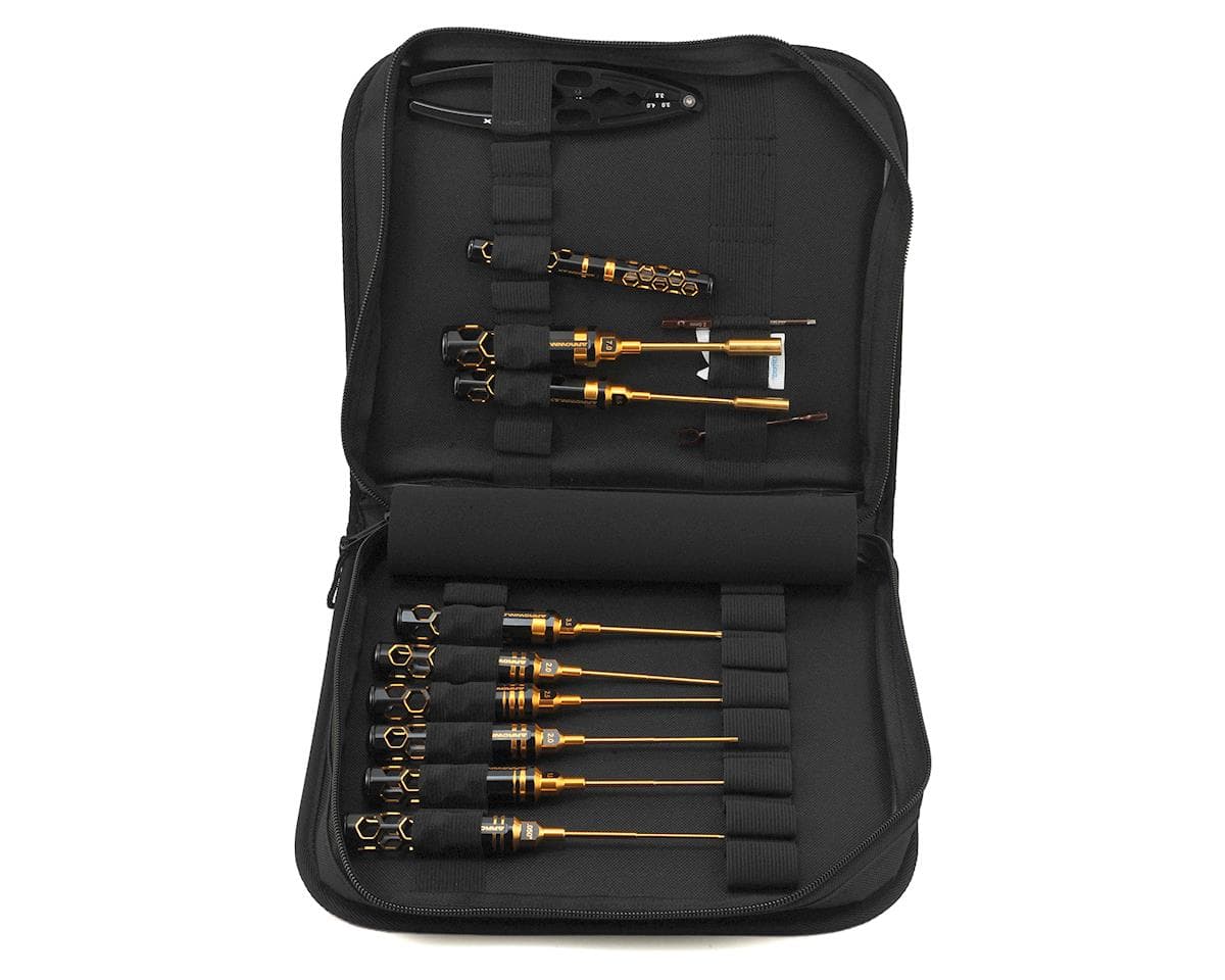 AM Arrowmax 12-Piece Metric Black Golden 1/10 Off-Road Tool Set w/Carrying Case