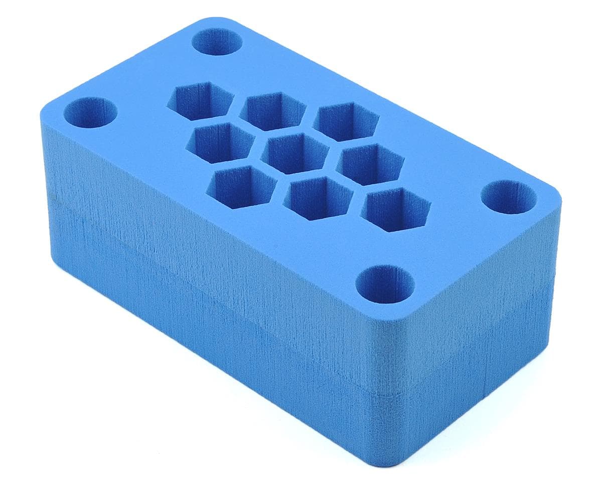 Maxline R/C Products 8x4.5x3" Foam Car Stand (Blue) (1/8 Buggy)