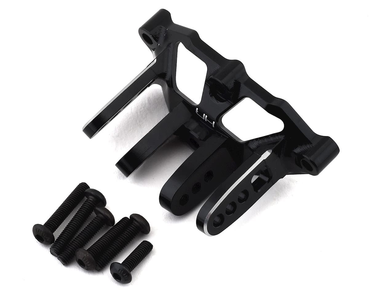 Hot Racing Losi Baja Rey/Rock Rey Aluminum Axle Upper Track Rod Mount (Black)