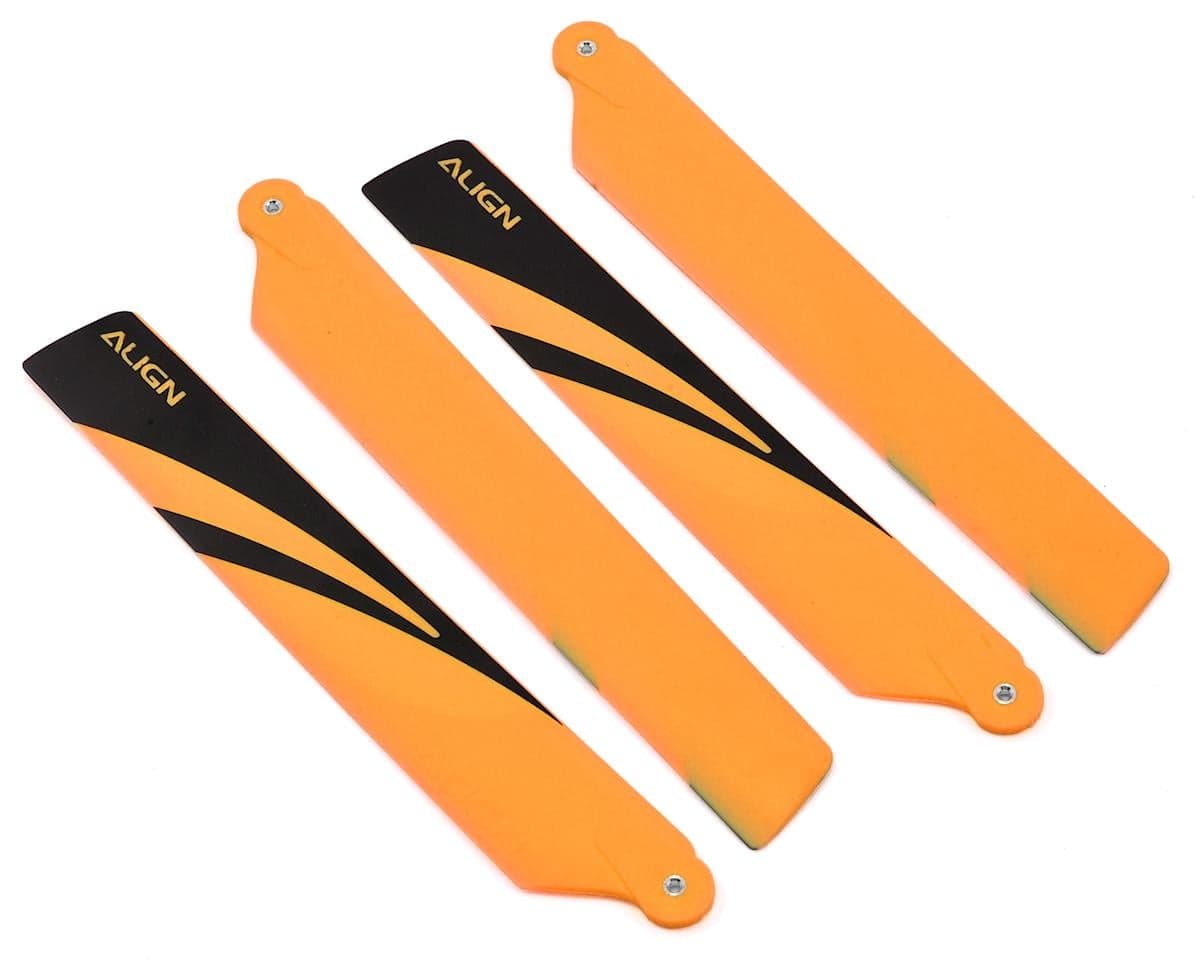 Align 150 120mm Main Blade Set (Orange/Black Tips)