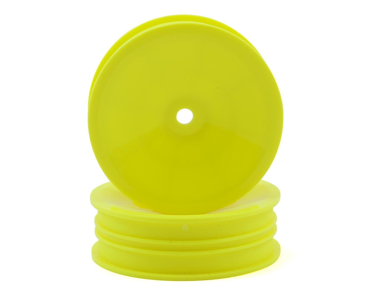 Team Associated 2.2" "Slim" Front Buggy Wheels (Yellow) (2) (B6) w/12mm Hex