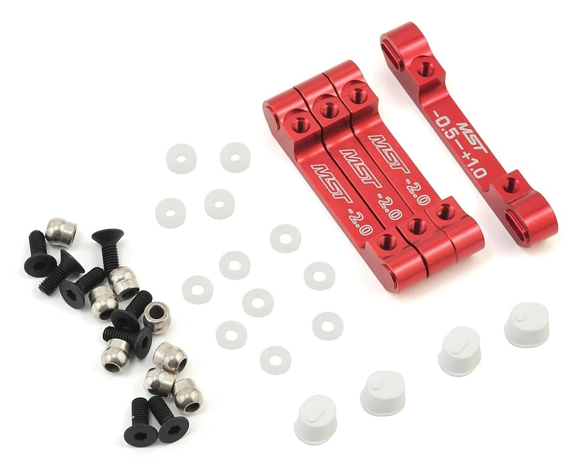 MST RMX 2.0/2.5 Aluminum Suspension Mount Set (Red)