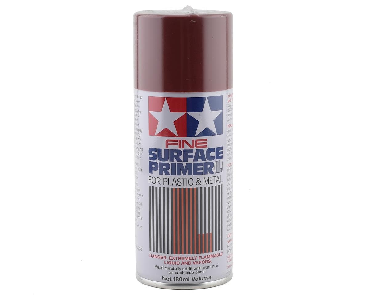 Tamiya Fine Surface Primer Spray Paint (Oxide Red) (180ml)