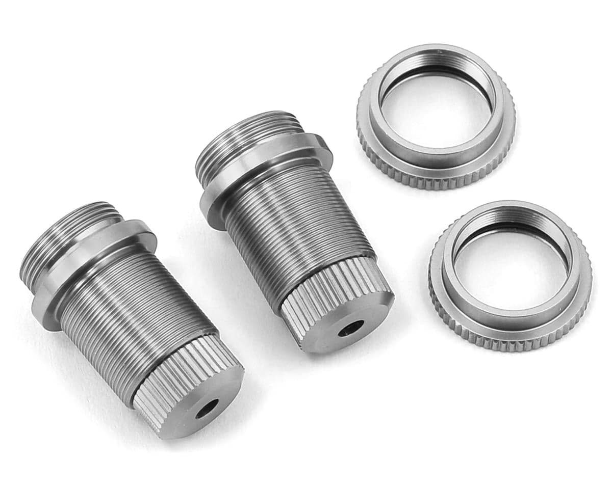 ST Racing Concepts Aluminum Threaded Shock Bodies for Traxxas 4Tec 2.0 (Silver) (2)