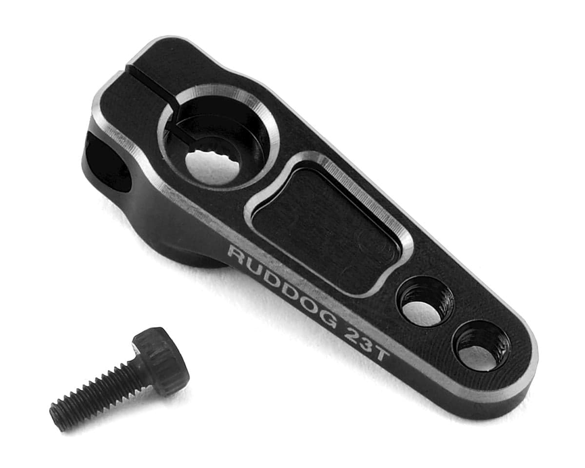 Ruddog Aluminum Servo Horn (Black) (23T - JR/Airtronics/KO)