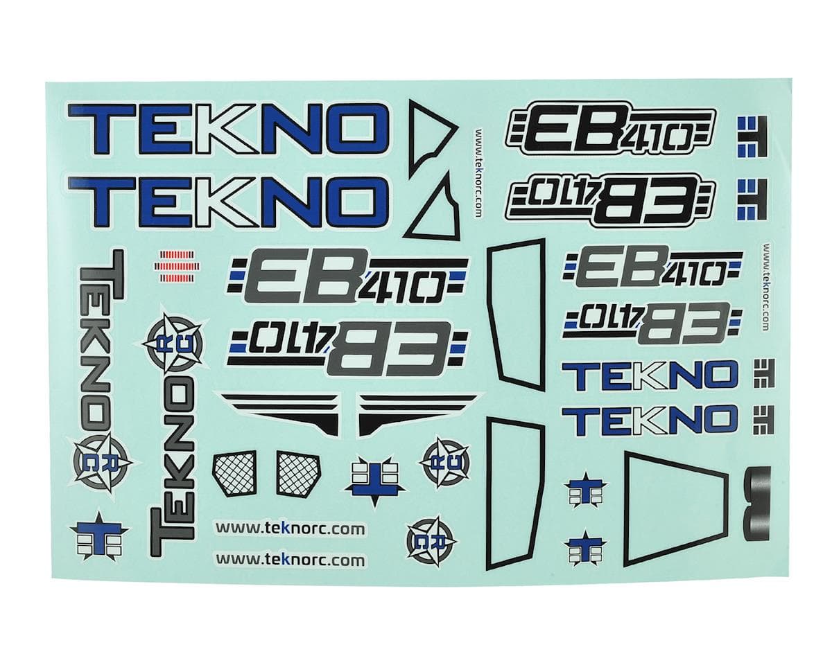 Tekno RC EB410 Decal Sheet