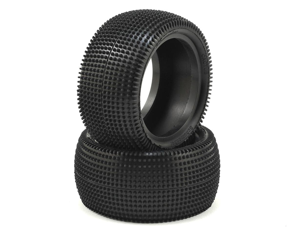 Schumacher Cactus 2.2" Rear 1/10 Buggy Carpet Tire (2) (Yellow)