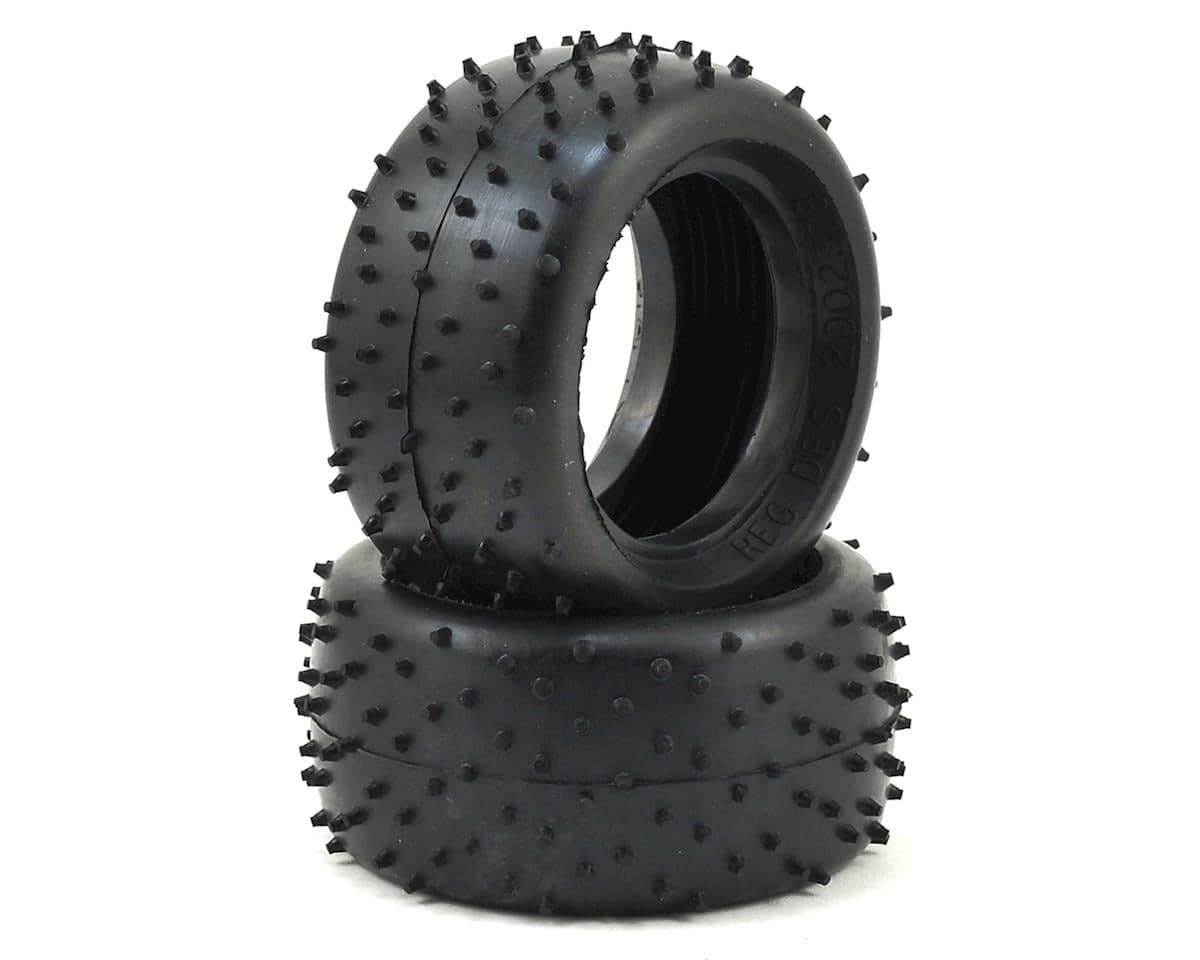 Schumacher Mini Spike 2.0" Rear 1/10 Buggy Tire (2) (Yellow) 15 x 12