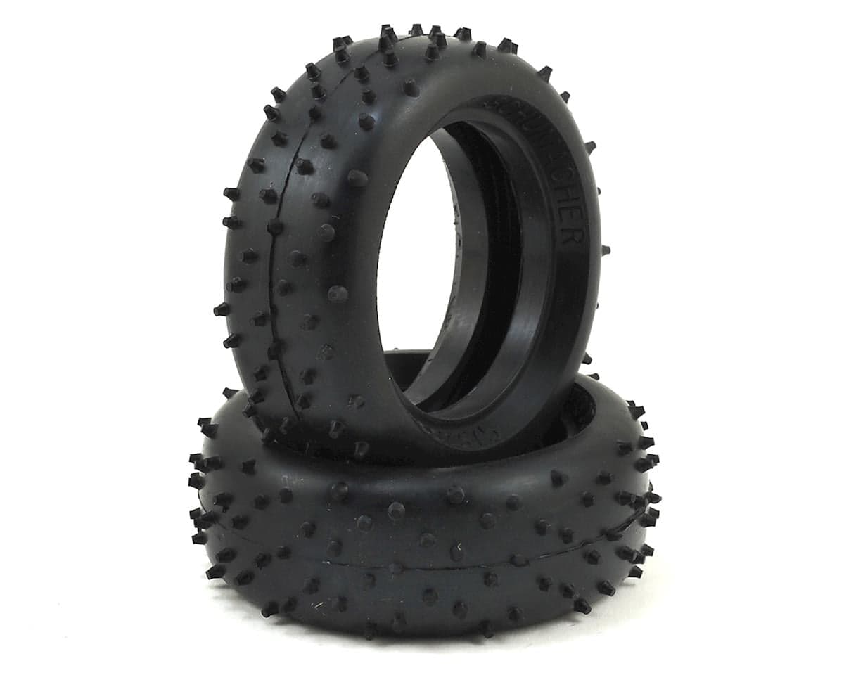 Schumacher Mini Spike 2.0" Front 2wd Buggy Tire (2) (Yellow) 11 x 12