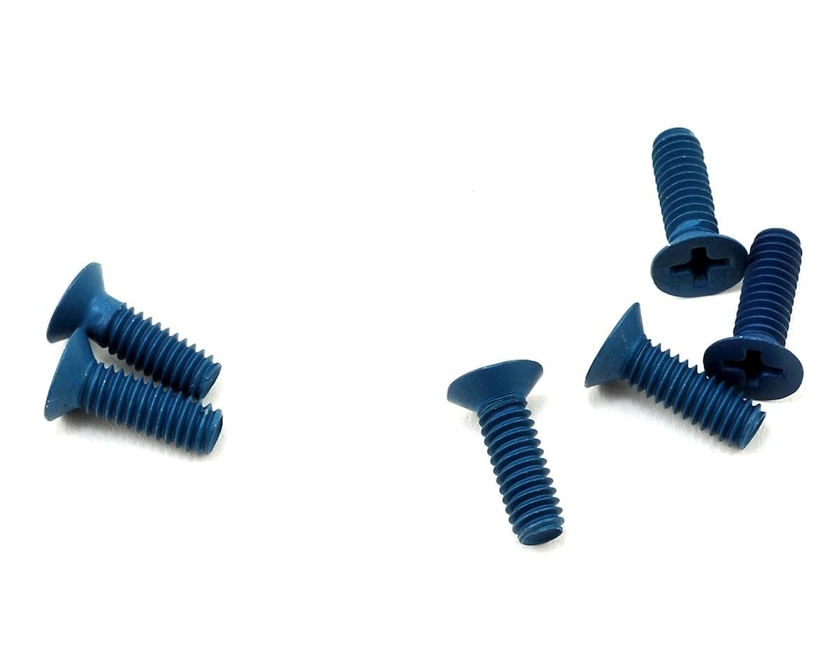 Custom Works 8-32 X 1/2" Flat Head Aluminum Screws (6)