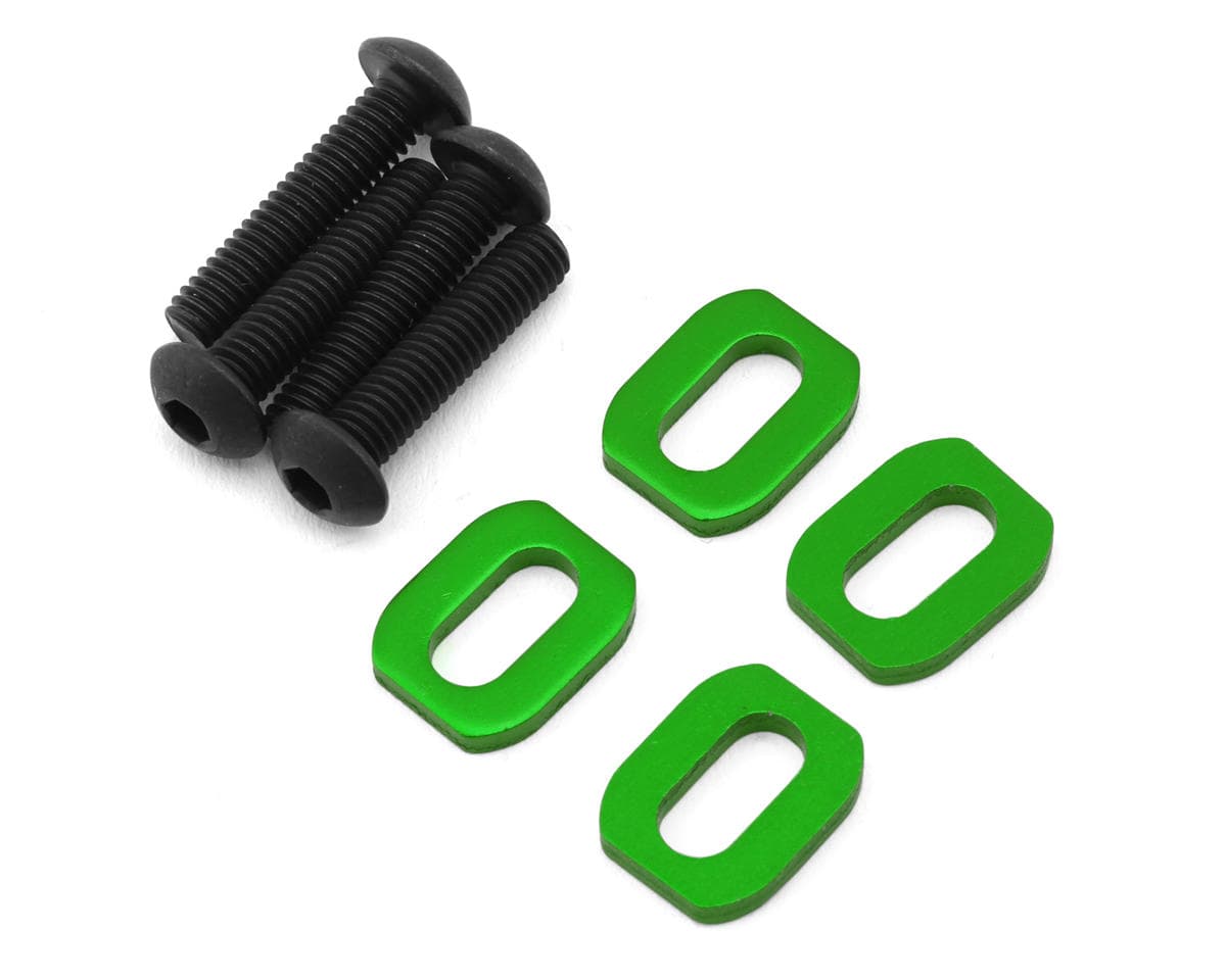 Traxxas X-Maxx/XRT Aluminum Motor Mount Washers (Green) (4)