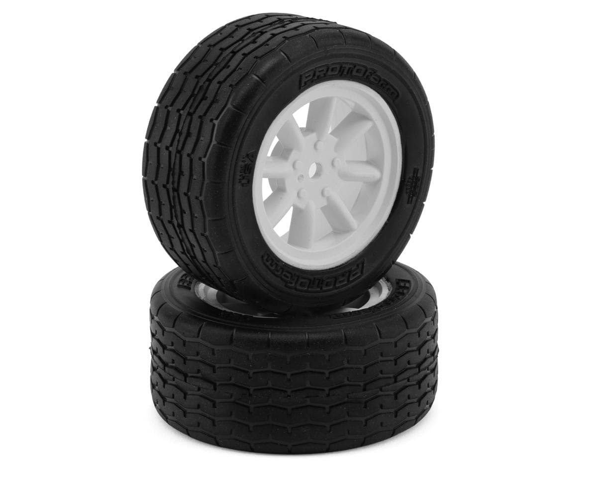 Protoform Vintage Racing Pre-Mounted Rear Tire (2) (31mm) (White)