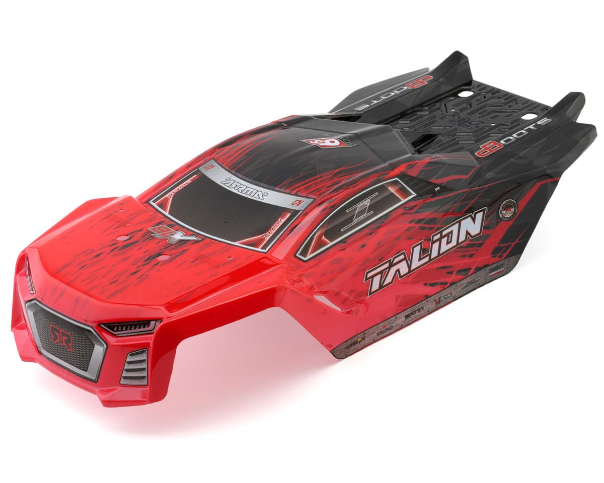 Arrma Talion 6S BLX 1/8 Pre-Painted Truck Body (Red/Black)