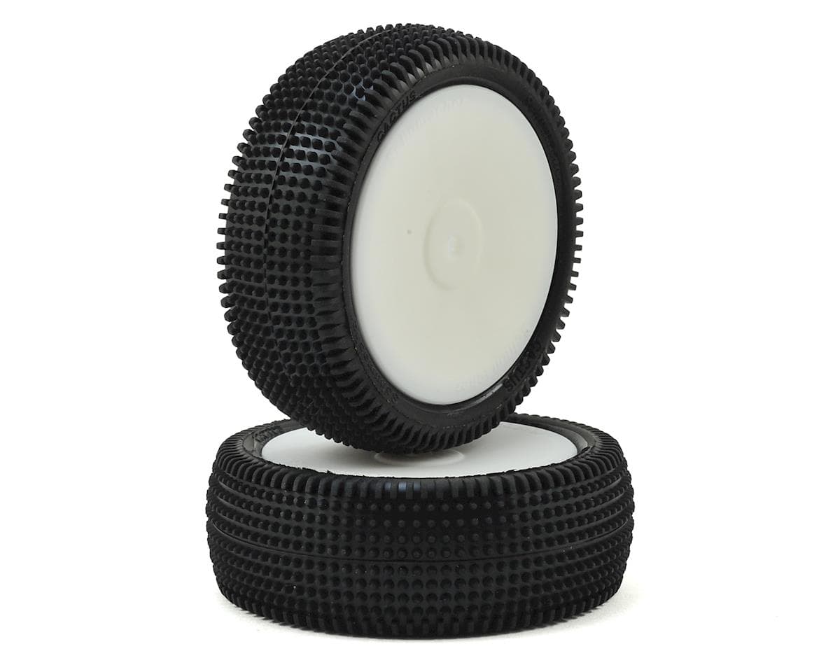 Schumacher Cactus 2.2 Front 1/10 4wd Buggy Pre-Mounted Carpet Tire (2) (Yellow)
