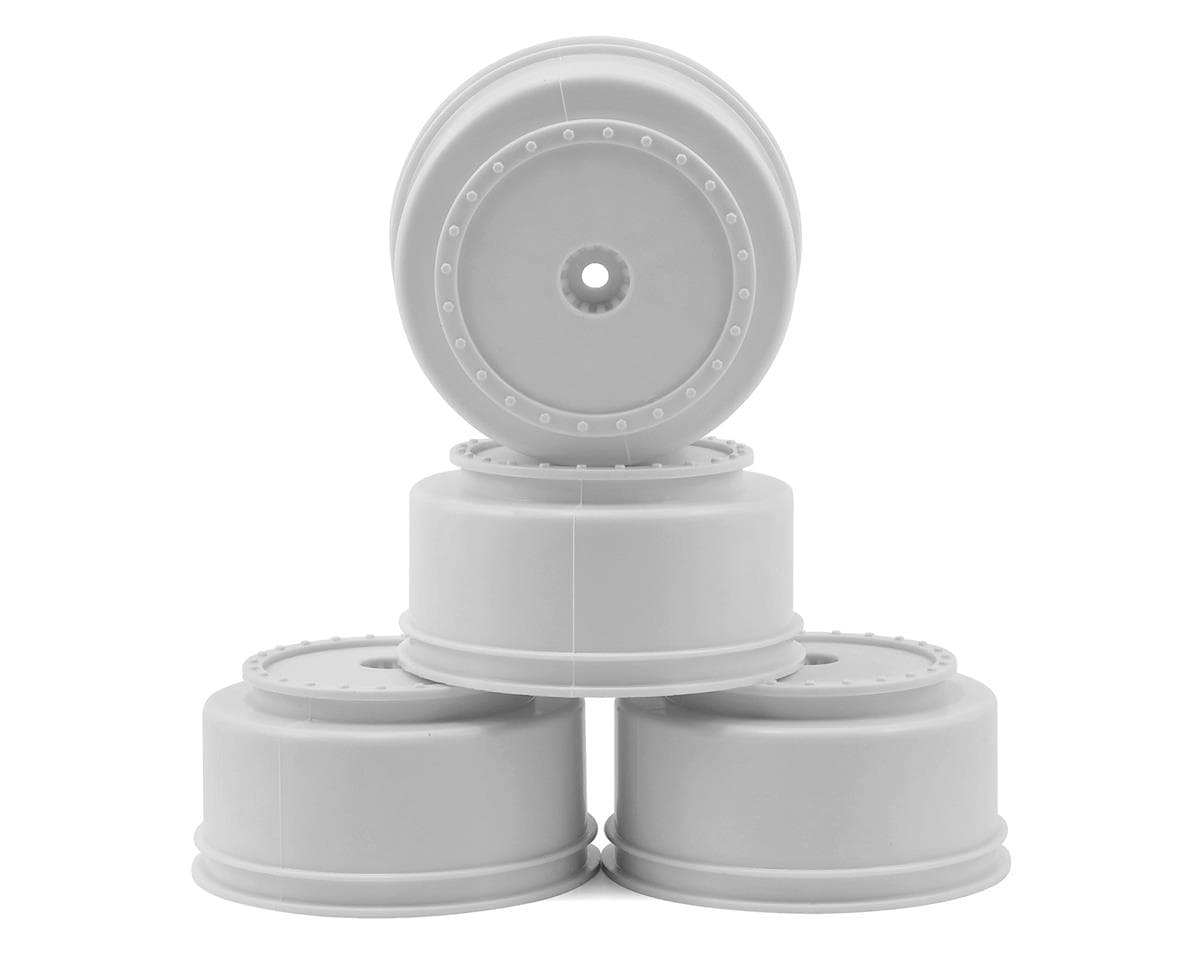 DE Racing 12mm Hex "Borrego" Short Course Wheels (White) (4) (22SCT/TEN-SCTE)