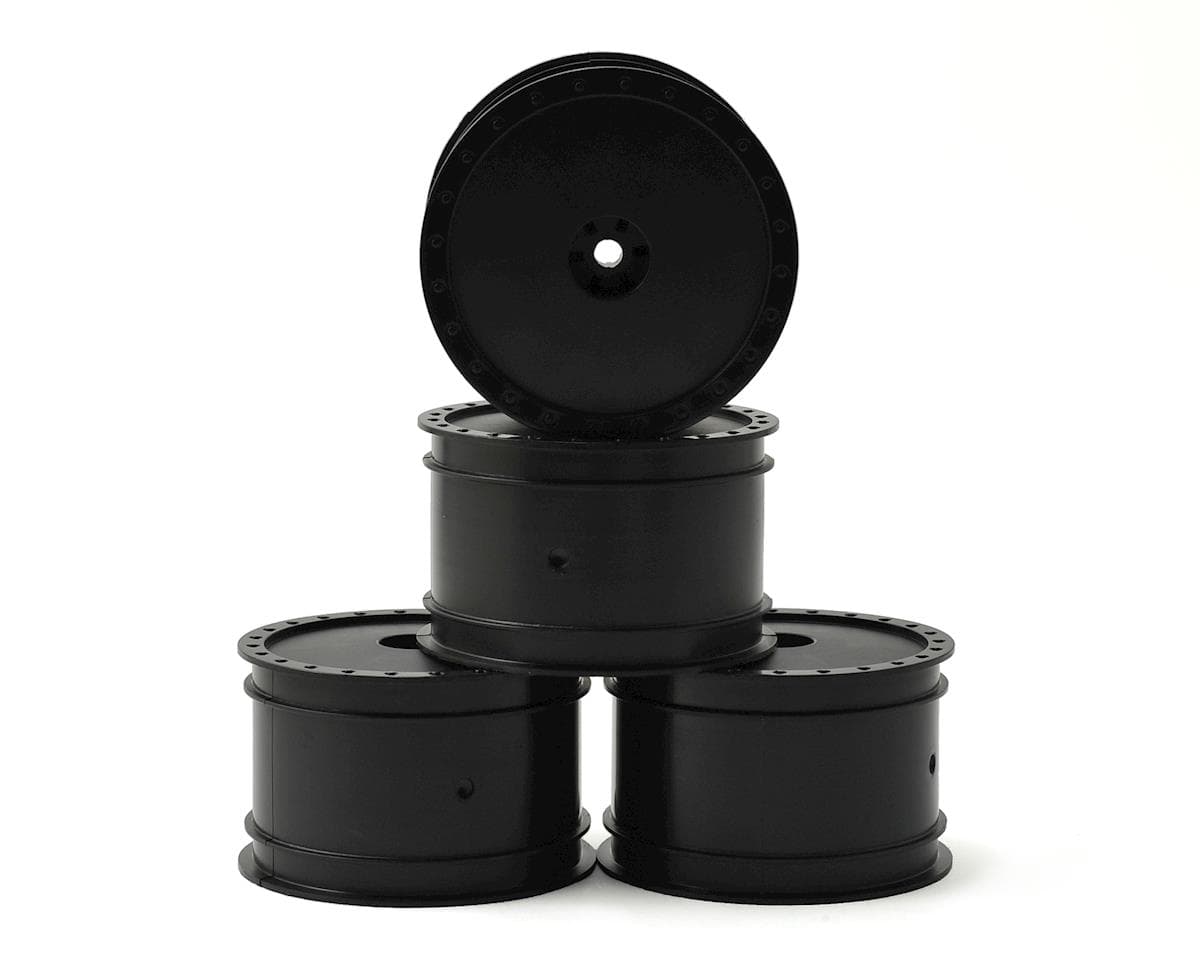 DE Racing "Borrego" 2.2 1/10 Buggy Rear Wheels (4) (B4/B44) (Black) (Pins)